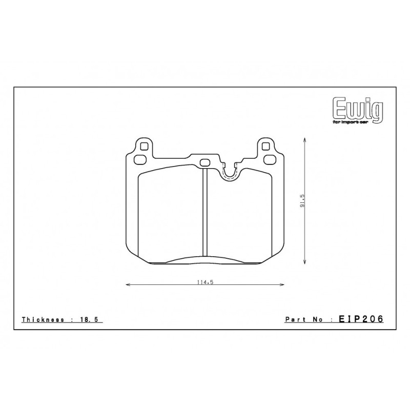 Pastiglie anteriori Endless EIP206 ME20 per BMW MSport - immagine 2