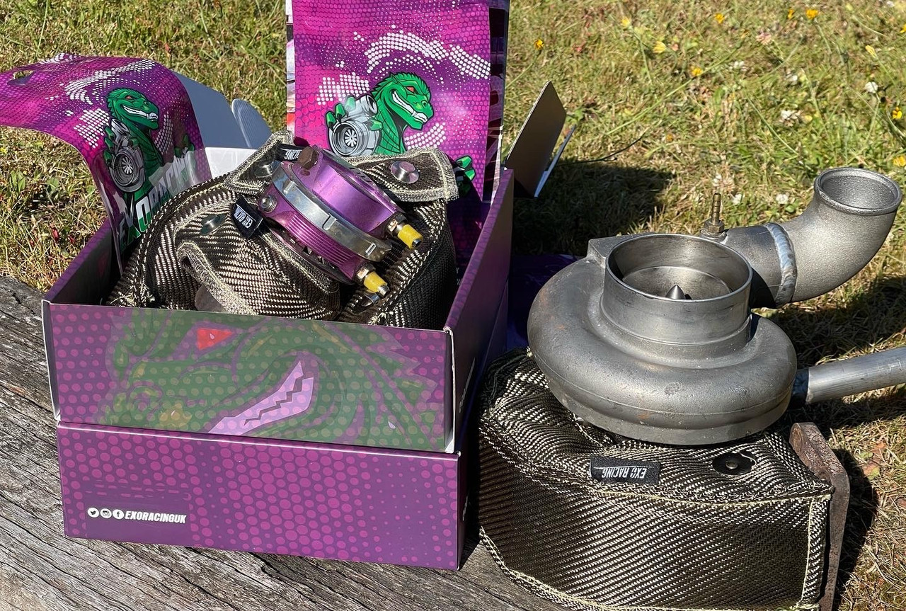 Exoracing External Wastegate Blanket Titanium or Carbon - immagine 7