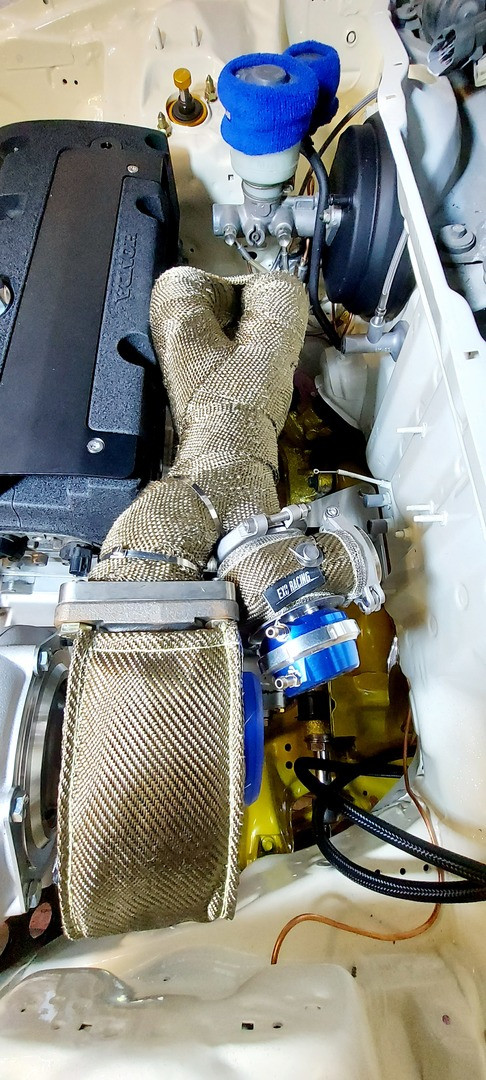 Exoracing External Wastegate Blanket Titanium or Carbon - immagine 8