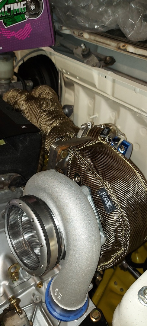 Exoracing External Wastegate Blanket Titanium or Carbon - immagine 9