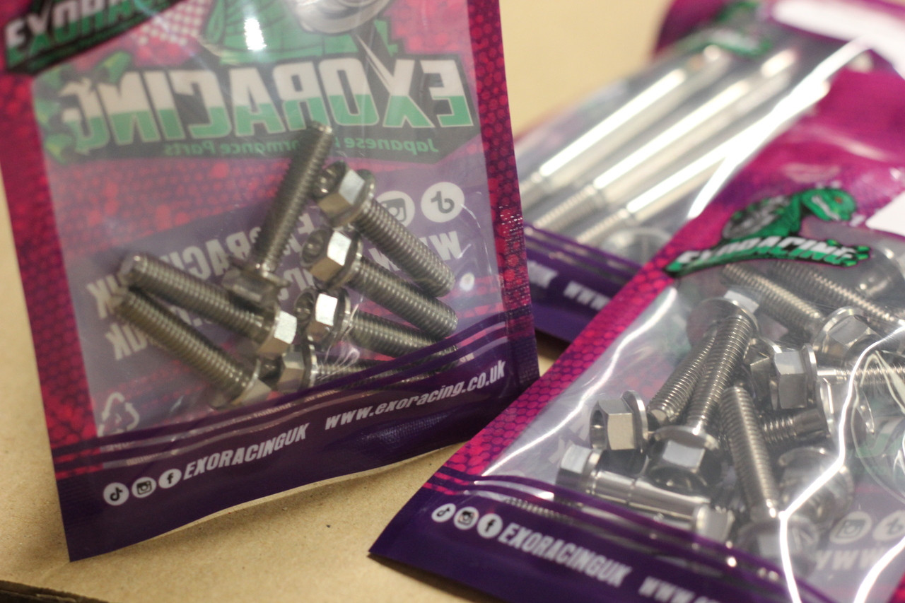 Exoracing Titanium Sump Bolt Kit For Honda K20 K24 K-Series - immagine 5